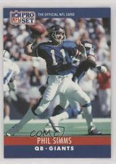 Phil Simms #230 Football Cards 1990 Pro Set FACT Cincinnati Prices