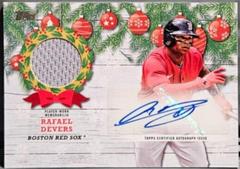 Rafael Devers #WHAR-RDE Baseball Cards 2022 Topps Holiday Autograph Relics Prices