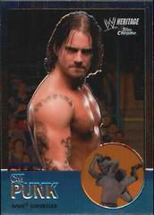 CM Punk Wrestling Cards 2007 Topps Heritage II Chrome WWE Prices