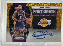 Derek Fisher [Gold] #35 Basketball Cards 2023 Panini Prizm Fast Break Autograph Prices