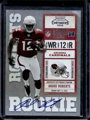 Andre Roberts [White Jersey Autograph] #201 Football Cards 2010 Playoff Contenders Prices