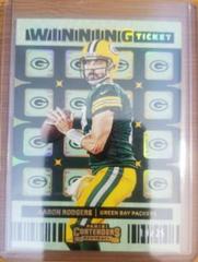 Aaron Rodgers [Gold] Football Cards 2022 Panini Contenders Winning Ticket Prices