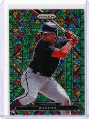 Juan Soto [Green Donut Circles Prizm] #SG-2 Baseball Cards 2022 Panini Prizm Stained Glass Prices