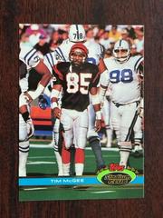 Tim McGee [Super Bowl XXVI] Football Cards 1991 Stadium Club Prices