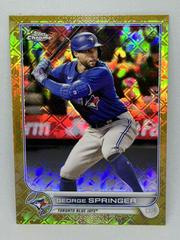 George Springer [Gold] Baseball Cards 2022 Topps Chrome Logofractor Prices