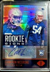 Cameron McGrone [Red] Football Cards 2021 Panini Illusions Rookie Signs Autographs Prices