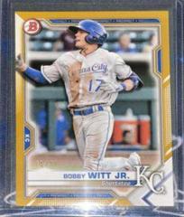 Bobby Witt Jr. [Gold] Baseball Cards 2021 Bowman Paper Prospects Prices
