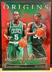 Kevin Garnett, Paul Pierce [Red] #25 Basketball Cards 2022 Panini Origins Roots Of Greatness Prices