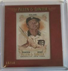 Al Kaline [Framed Mini Cloth] Baseball Cards 2021 Topps Allen & Ginter Prices