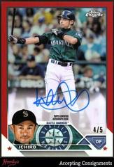 Ichiro [Red] Baseball Cards 2023 Topps Chrome Legends Autograph Refractors Prices