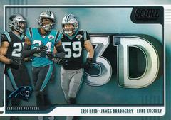 Eric Reid / James Bradberry / Luke Kuechly #3D-LEJ Football Cards 2020 Panini Score 3D Prices