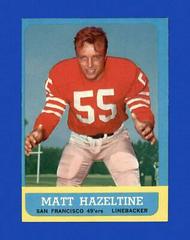 Matt Hazeltine #142 Football Cards 1963 Topps Prices
