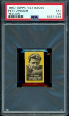 Pete Zinaich [Yellow] Football Cards 1950 Topps Felt Backs Prices