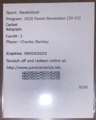 Charles Barkley Basketball Cards 2020 Panini Revolution Autographs Prices