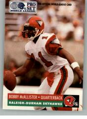 Bobby McAllister Football Cards 1991 Pro Set Wlaf Prices