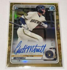 Garrett Mitchell [Gold Refractor] #CDA-GM Baseball Cards 2020 Bowman Draft Picks Chrome Autographs Prices