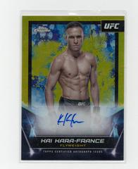 Kai Kara-France [Gold Refractor] #FNA-KKF Ufc Cards 2024 Topps Chrome UFC Signature Prices