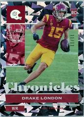 Drake London [Ice] #6 Football Cards 2022 Panini Chronicles Draft Picks Prices