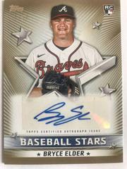 Bryce Elder [Gold] Baseball Cards 2022 Topps Update Stars Autographs Prices