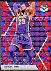 LeBron James [Reactive Blue] Basketball Cards 2019 Panini Mosaic Give and Go Prices