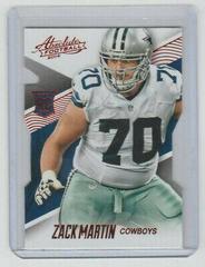 Zack Martin [Spectrum Platinum] #123 Football Cards 2014 Panini Absolute Prices