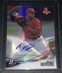 Rafael Devers #TPA-RD Baseball Cards 2016 Bowman Platinum Top Prospects Autograph Prices