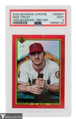 Mike Trout [Red Refractor] #90BMT Baseball Cards 2020 Bowman Chrome 1990 Prices