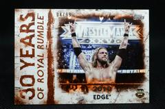 Edge [Orange] Wrestling Cards 2018 Topps WWE Undisputed 30 Years of Royal Rumble Prices