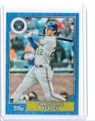 Christian Yelich [Ben Baller Blue] #87BC-6 Baseball Cards 2022 Topps Chrome 1987 Prices