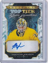Yaroslav Askarov Hockey Cards 2023 Upper Deck Artifacts Top Tier Rookie Signatures Prices