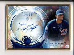 Cristian Hernandez [Blue] #TCA-CH Baseball Cards 2022 Bowman Transcendent Autographs Prices