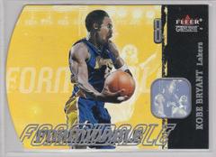 Kobe Bryant #12 Basketball Cards 2000 Fleer Genuine Formidable Prices