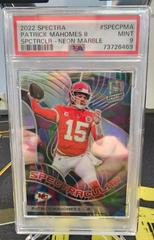 Patrick Mahomes II [Neon Marble] #SPEC-PMA Football Cards 2022 Panini Spectra Spectracular Prices