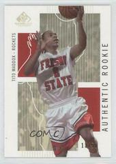 Tito Maddox [Gold] #135 Basketball Cards 2002 SP Game Used Prices