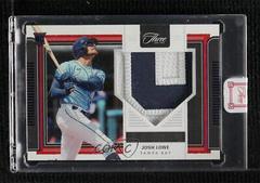 Josh Lowe [Two Strikes] Baseball Cards 2022 Panini Three and Two Rookie Jerseys Prices