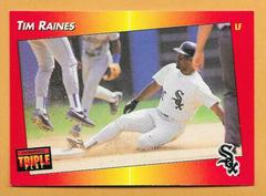 Tim Raines #107 Baseball Cards 1992 Panini Donruss Triple Play Prices