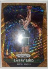 Larry Bird [Orange Wave Prizm] Basketball Cards 2015 Panini Prizm Prices