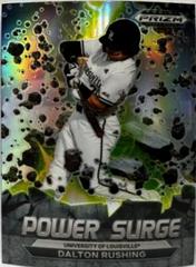 Dalton Rushing [Silver] #PS-DR Baseball Cards 2022 Panini Prizm Draft Picks Power Surge Prices