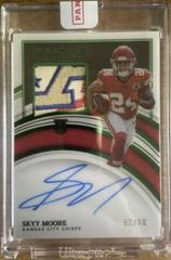Skyy Moore [Patch Autograph Emerald] #120 Football Cards 2022 Panini Immaculate Collection Prices