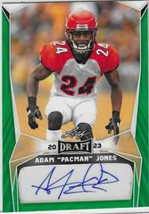 Adam 'Pacman' Jones [Green] #BA-AJ3 Football Cards 2023 Leaf Draft Autographs Prices