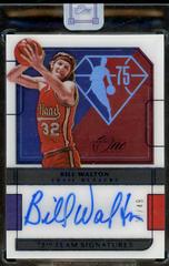Bill Walton Basketball Cards 2021 Panini One and One 75th Team Signatures Prices