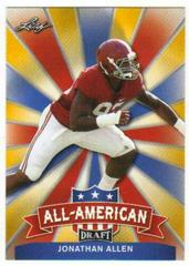 Jonathan Allen [Gold] Football Cards 2017 Leaf Draft All American Prices