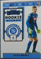 Alex Meret [Red] #RT-39 Soccer Cards 2019 Panini Chronicles Contenders Rookie Ticket Prices