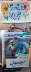 Andres Munoz #DS-AM Baseball Cards 2021 Panini Prizm Debut Signatures Prices