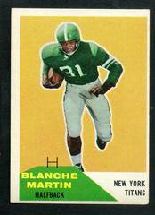 Blanche Martin #78 Football Cards 1960 Fleer Prices