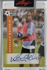 Ronaldo Nazario [Orange] Soccer Cards 2022 Pro Set Autographs Prices