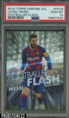 Lionel Messi Soccer Cards 2019 Topps Chrome UEFA Champions League Footballer Flash Prices