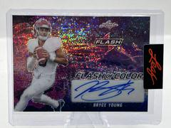Bryce Young Football Cards 2022 Leaf Flash of Color Autographs Prices