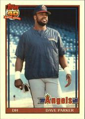 Dave Parker #89T Baseball Cards 1991 Topps Traded Tiffany Prices