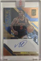 Immanuel Quickley [Gold] #23 Basketball Cards 2023 Donruss Elite Signature Prices